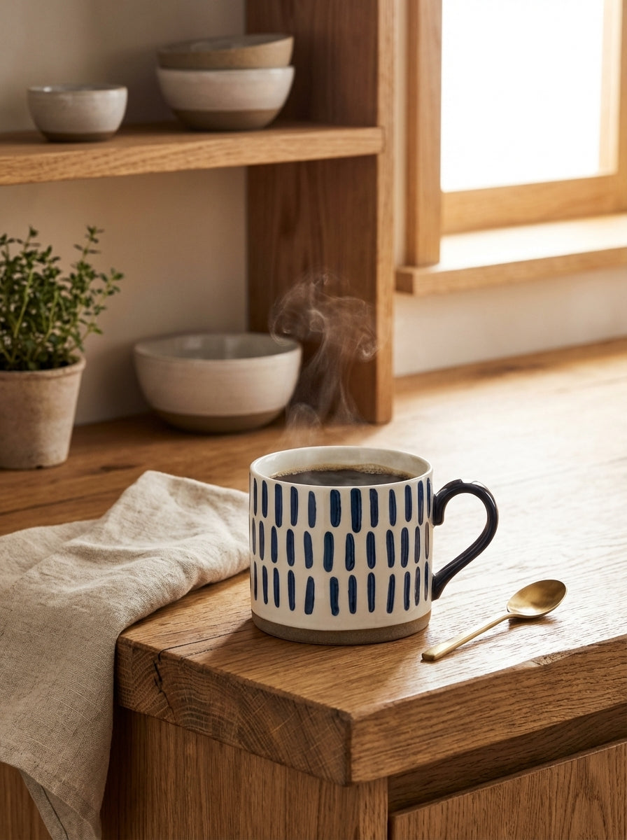Indigo Pattern Ceramic Mug
