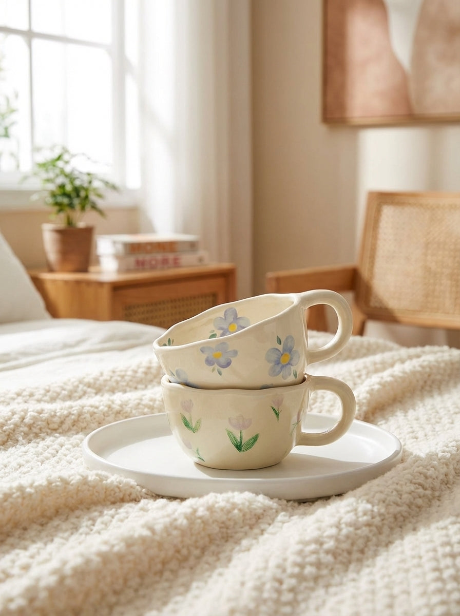 Pinched Bloom Ceramic Mug